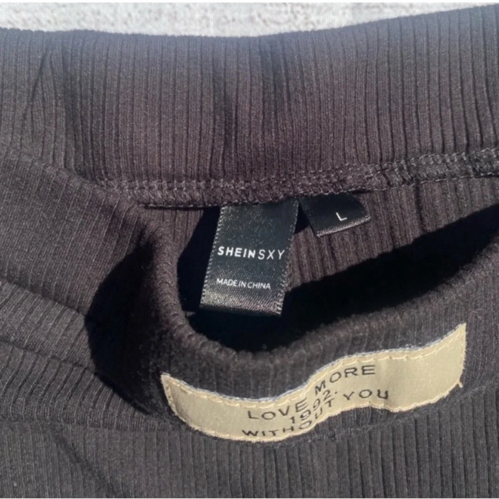 SHEIN SXY Rib-knit Long Leggings Size Large
